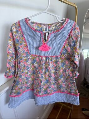 Mini Boden Floral Kaftan Dress